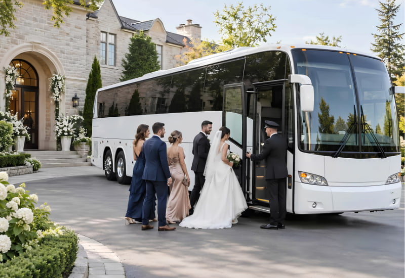 wedding bus